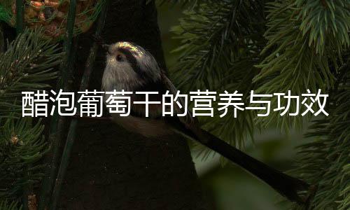 醋泡葡萄干的营养与功效